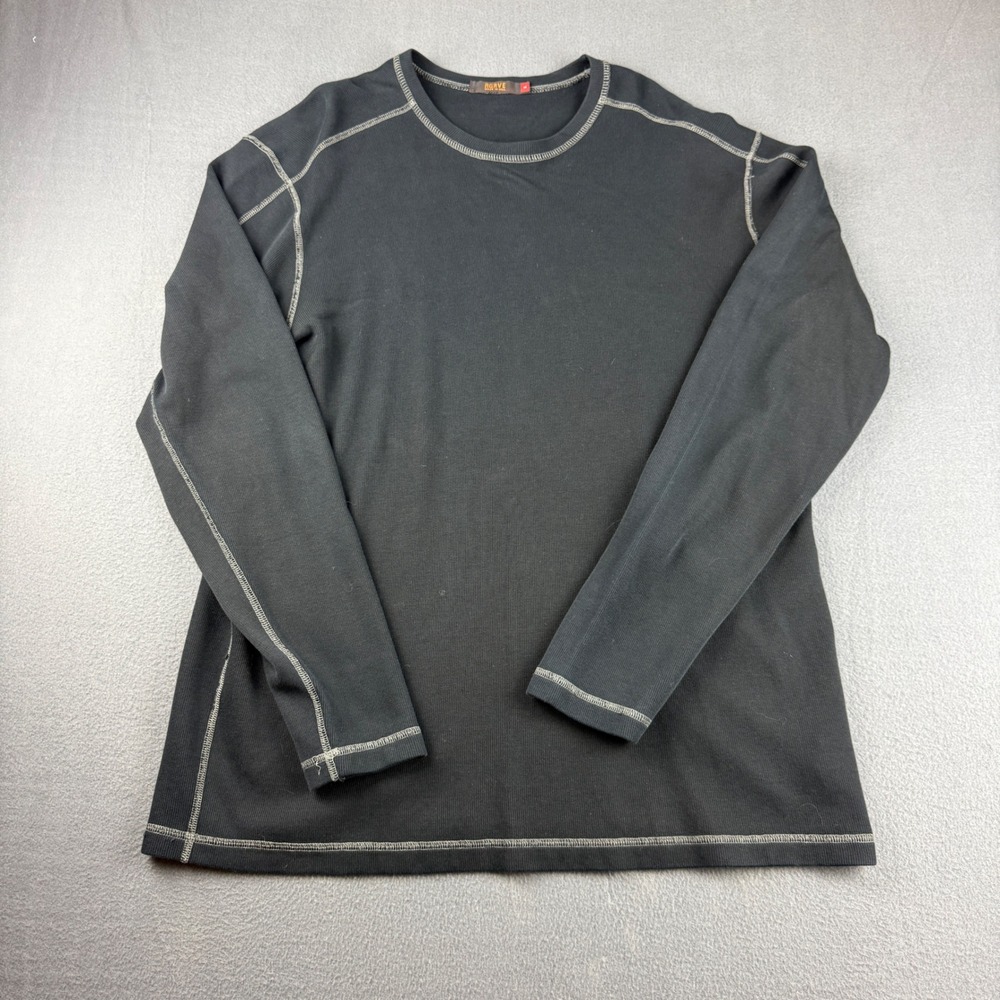 Agave Thermal Shirt Mens L Black USA California Base Layer Pullover Standard Fit